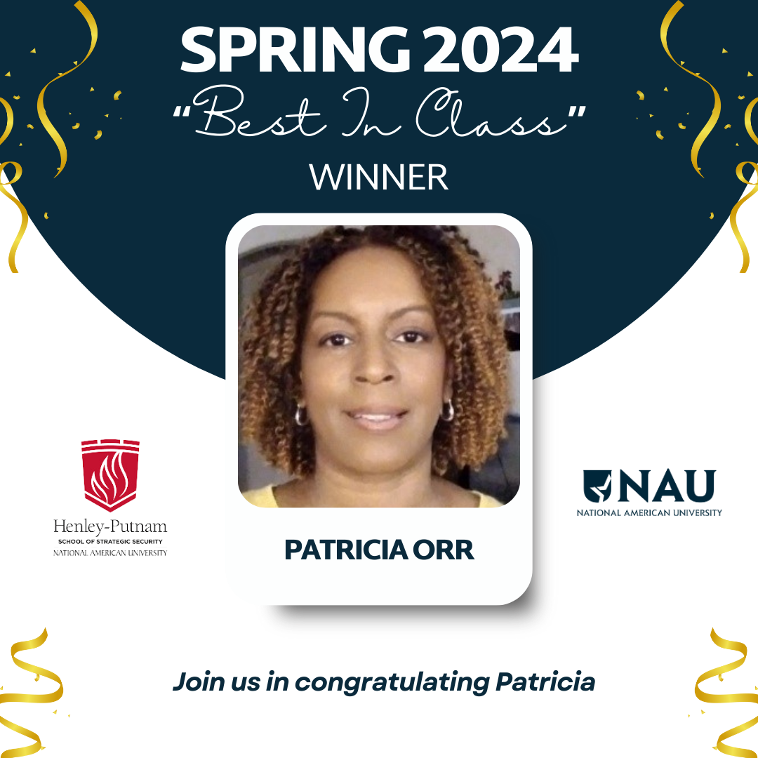 Spring 2024 “Best in Class” Faculty Award Winner: Patricia Orr - National